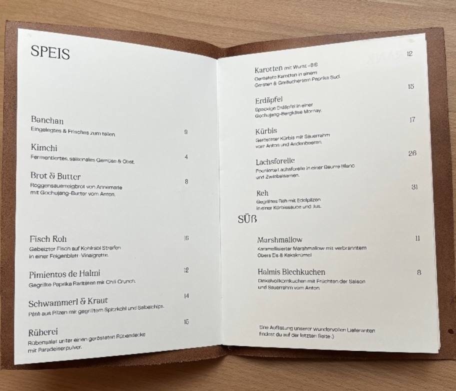 Menu structure & flow